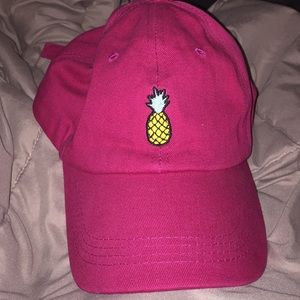 pink pineapple cap (body rags) cloth hat